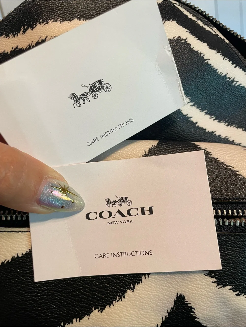 Coach 🦓 Zebra Print Mini Backpack!